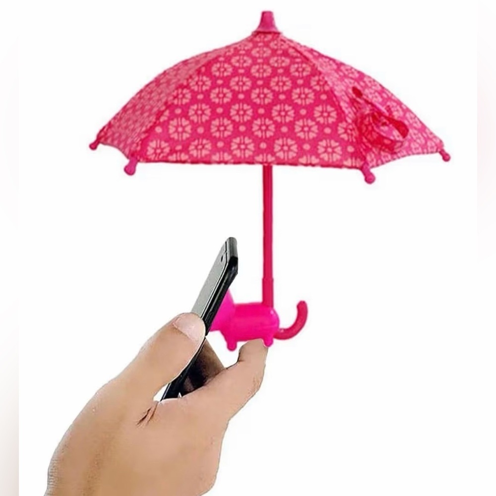 Pink Phone Umbrella Holder
